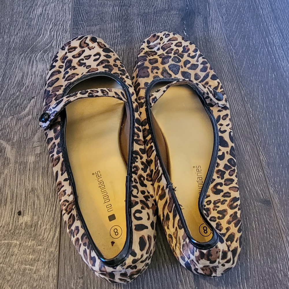 Animal print flats